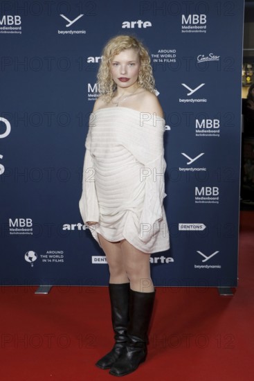 Luisa-Celine Gaffron at the festival opening and the premiere of the movie 'Sentimental Value' at the 20th World Cinema Festival Around the World in 14 films at the cinema in the KulturBrauerei in Berlin on 28.11.2025