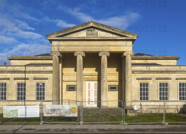 Devizes Assize Court building currently derelict, Devizes, Wiltshire, England, UK architect Thomas Henry Wyatt 1835