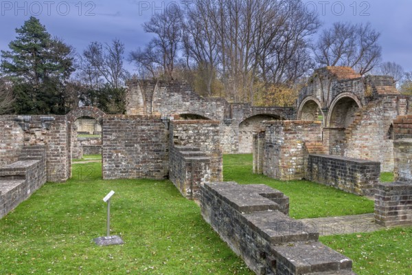 Ruins of the medieval 13th century Abbey of the Dunes, Abdij Ten Duinen, Cistercian monastery at Koksijde, West Flanders, Belgium