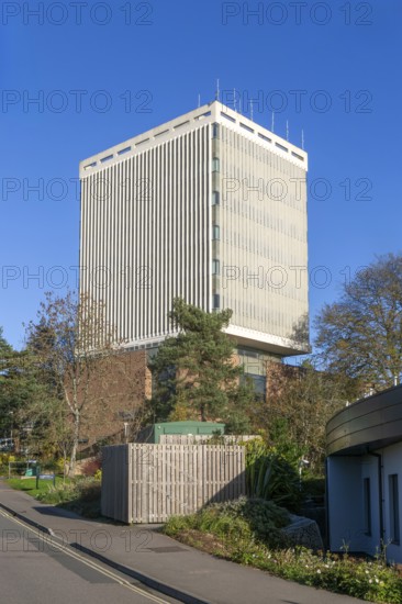 The Physics building, Streatham Campus, University of Exeter, Exeter, Devon, England, UK architect Sir Basil Spence 1962