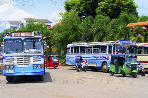 Fully decorated buses, Kandy, Sri Lanka