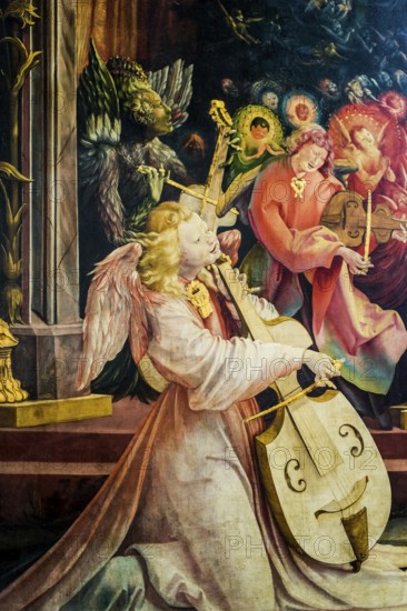 Isenheim Altarpiece by Matthias Grünewald, Unterlinden Museum, Musée Unterlinden, Colmar, Haut-Rhin Department, Alsace, France