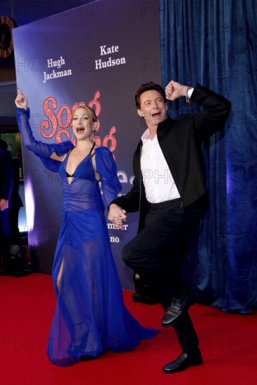 Kate Hudson and Hugh Jackman at the Song Sung Blue Red Carpet Photocall at Zoo Palast Berlin on 19.11.2025