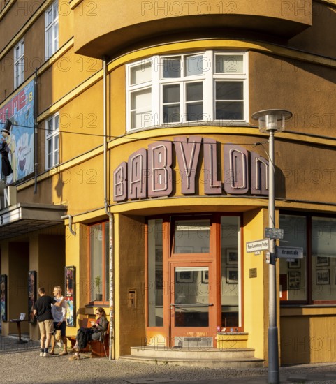 Kultkino Babylon am Rosa Luxemburg Platz, arthouse cinema opened in 1929, some of whose films are accompanied by a live orchestra, Berlin, Germany