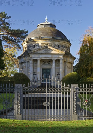 Mausoleum of Carstanjen in the Plittersdorf district, Bonn, North Rhine-Westphalia, Germany