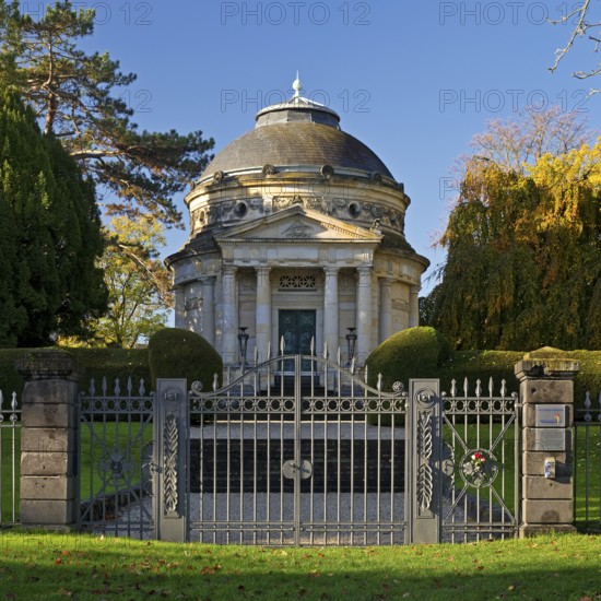 Mausoleum of Carstanjen in the Plittersdorf district, Bonn, North Rhine-Westphalia, Germany