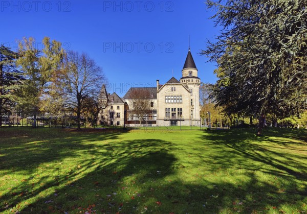 Carstanjen park and house, castle-like property in the Plittersdorf district, Bad Godesberg, Bonn, North Rhine-Westphalia, Germany