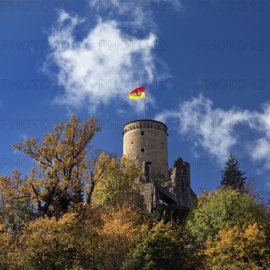 Godesburg in autumn, Bad Godesberg, Bonn, North Rhine-Westphalia, Germany