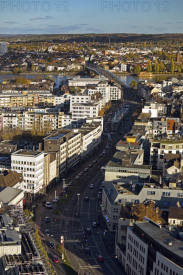 Panoramic view from town house towards Beul, Bonn, North Rhine-Westphalia, Germany