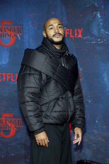 Malick Bauer at the Stranger Things fan event in Hangar 7 at Tempelhof Airport in Berlin on 18.11.2025