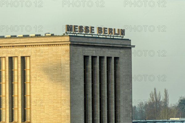 Hall of Honor, reception hall at the main entrance to Messe Berlin, monument protection, National Socialist architecture, Berlin, Germany