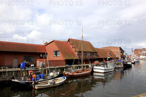 The Old Harbour in Wismar, Nordwestmecklenburg district, Mecklenburg-Vorpommern, Germany