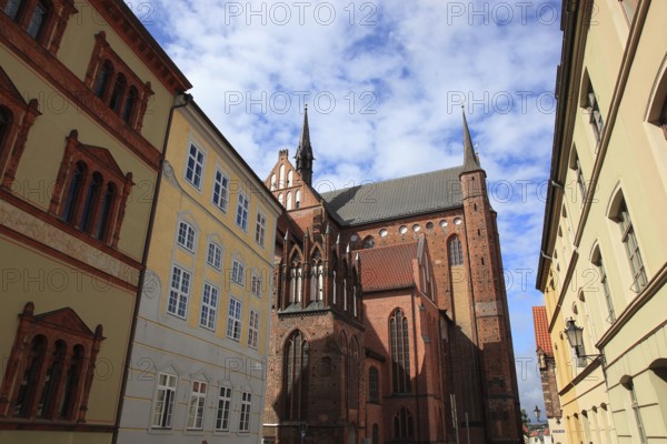 St. Mary's Church, also St. Mary's Church, center of the old town of Wismar, Northwest Mecklenburg district, Mecklenburg-Western Pomerania, Germany