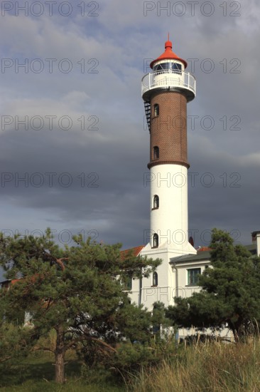 Timmendorf lighthouse on the island of Poel on the Baltic Sea, Northwest Mecklenburg district, Mecklenburg-Western Pomerania, Germany