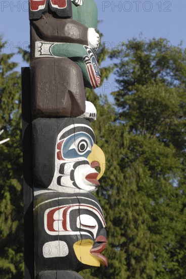 Totem, Totem Pole, Stanley Park, Vancouver, British Columbia, Canada