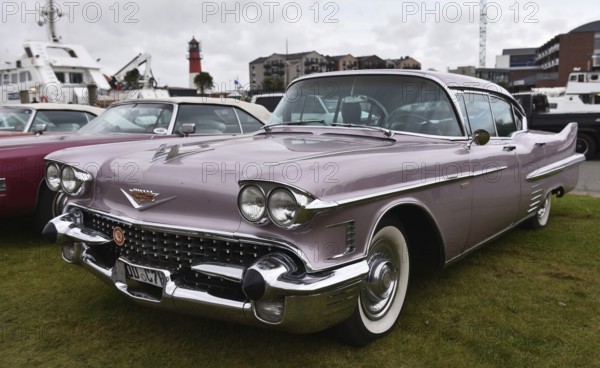 Cadillac Sedan DeVille at classic car meeting in Büsum, Schleswig-Holstein, Germany