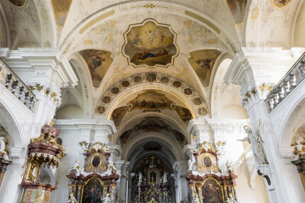 Interior view, monastery church, St. Peter, Southern Black Forest, Black Forest, Baden-Württemberg, Germany