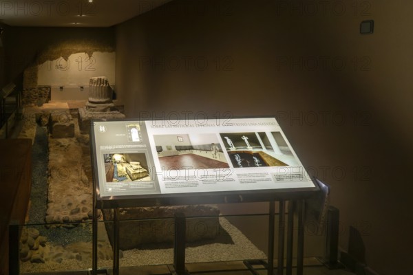 Museo de las Termas Publicas de Caesaraugusta, Roman public baths museum, Zaragoza, Aragon, Spain