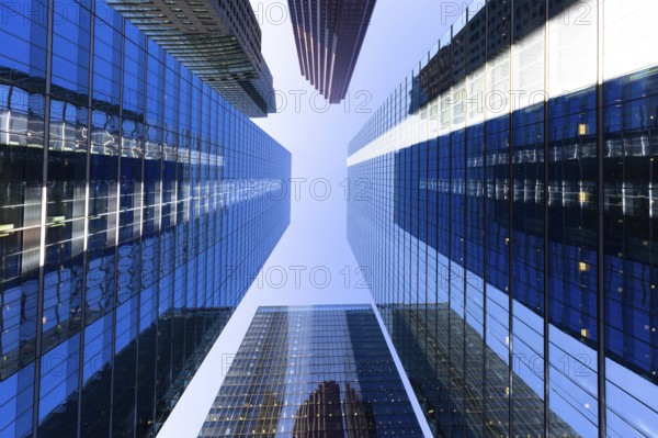 Toronto financial district skyline panorama with luxury condos and financial offices