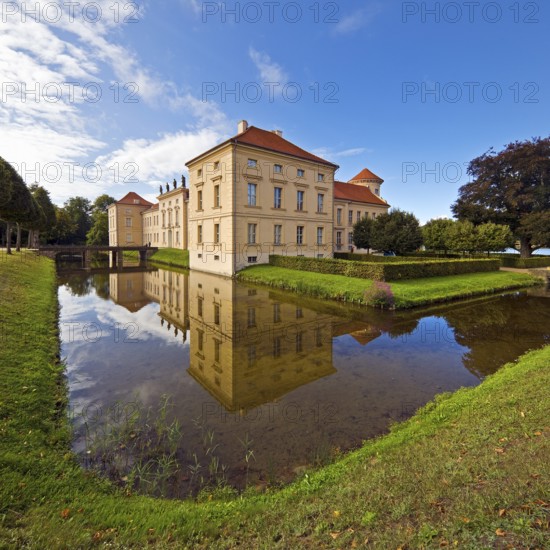 Rheinsberg Castle, countryside, Ostprignitz-Ruppin district, prime example of Friederician Rococo, Brandenburg, Germany