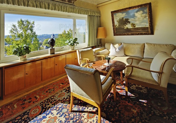 Konrad Adenauer's house, interior photo, Stiftung Bundeskanzler-Adenauer-Haus, Rhöndorf, Bad Honnef, North Rhine-Westphalia, Germany