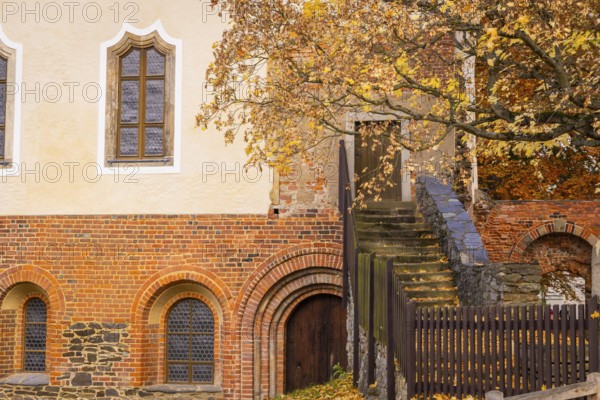 Altzella Abbey is a former Cistercian abbey west of the town of Nossen. In the Middle Ages, it was one of the most important monasteries in Central Germany. The monastery was dissolved as a result of the Reformation, the complex, with its partly well-preserved wall, is now a mixture of romantic park with ruins and renovated buildings. The remains of the monastery have been a listed building since the 1970s, Nossen, Saxony, Germany
