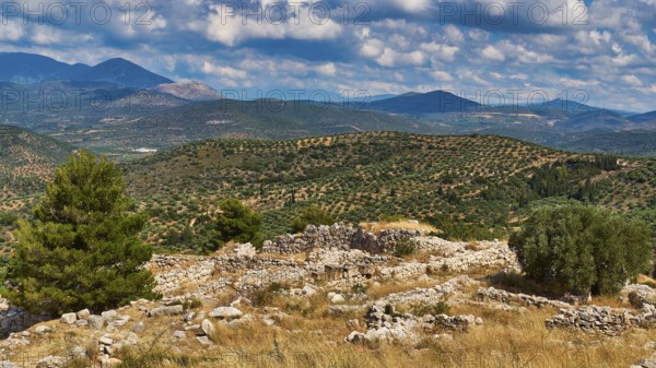 Archaeological site, UNESCO World Heritage Site, Mycenae, Mycenae, important city in pre-classical times, Peloponnese, peninsula, Greece