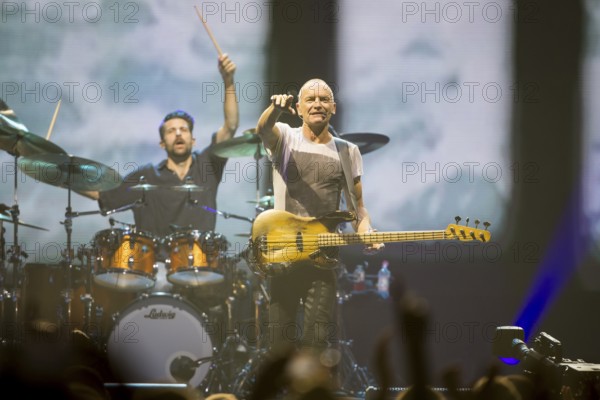 Chris Maas (drummer), Sting (guitarist, real name: Gordon Matthew Thomas Sumner, CBE) live on Sting 3.0 tour at Berlin's Uber Arena on 16.10.2025