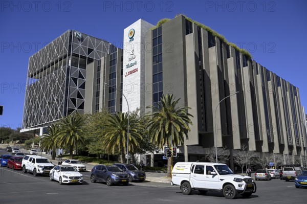 Street scene on the corner of Fidel Castro Street and Independence Avenue, Windhoek, Khomas region, Namibia