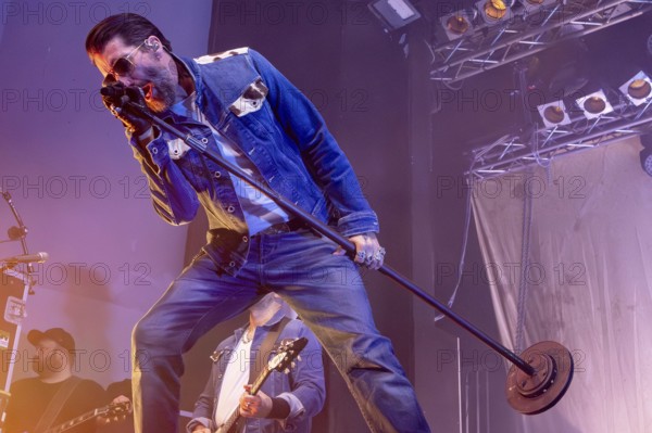 Alec Völkel (Boss Burns), singer of the band The BossHoss during their Back To The Boots Tour 2025 at Capitol Hannover on 03.10.2025
