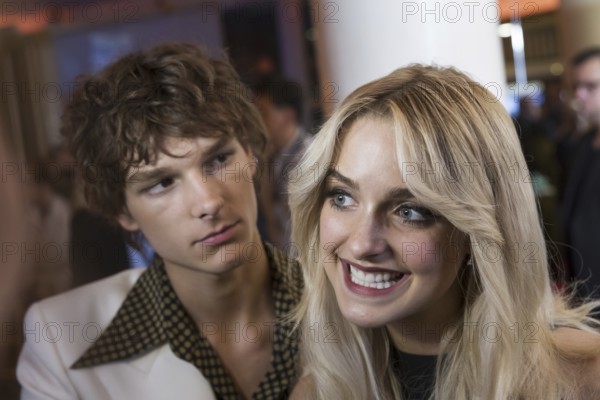 Mason Thames and Mckenna Grace on the red carpet for the special screening of All das Ungesagte zwischen uns - Regretting You at Zoo Palast, Berlin, 12 October 2025