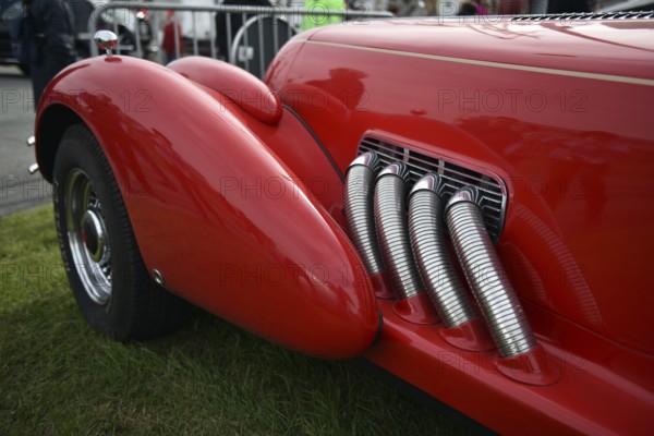 The very rare luxury sports car, vintage car, sports car, SCEPTRE 6.6S, at a classic car meeting in Büsum, Schleswig-Holstein, Germany