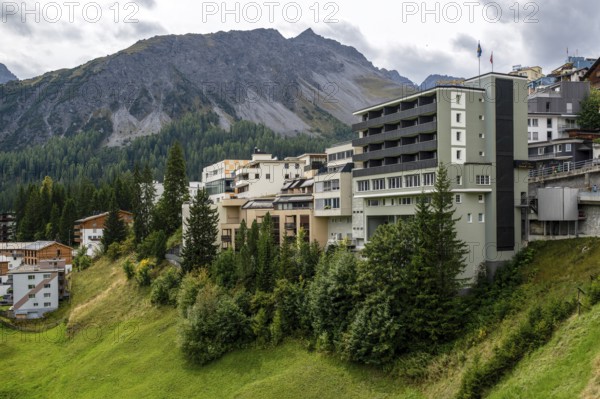 Apartment blocks, Arosa, Graubünden, Switzerland