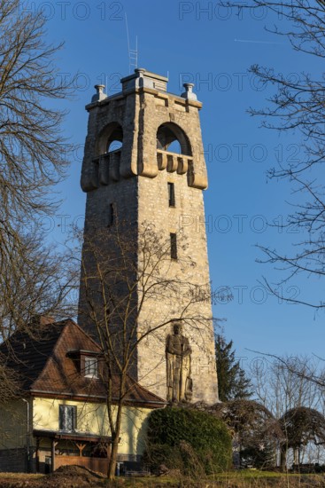 Bismarck Tower on the Königsberg near Bad Pyrmont, Weserberland, Lower Saxony, Germany