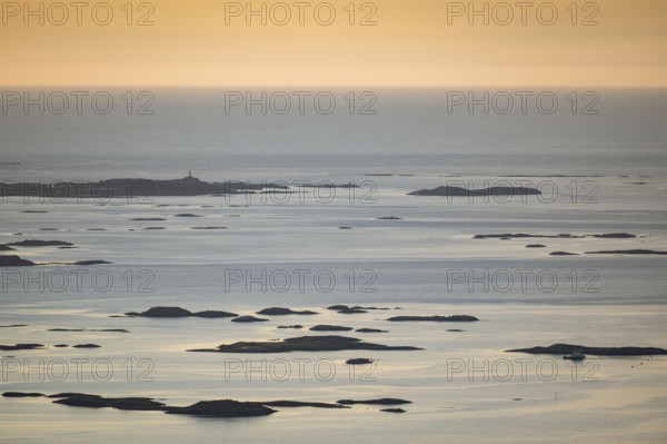 Offshore islands and skerries, sea, evening mood, Otroya or Otrøya island, Møre og Romsdal, Norway