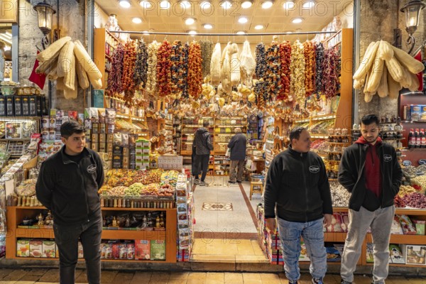 The Egyptian Bazaar Misir Çarsisi or Spice Bazaar in Eminönü, Istanbul, Turkey