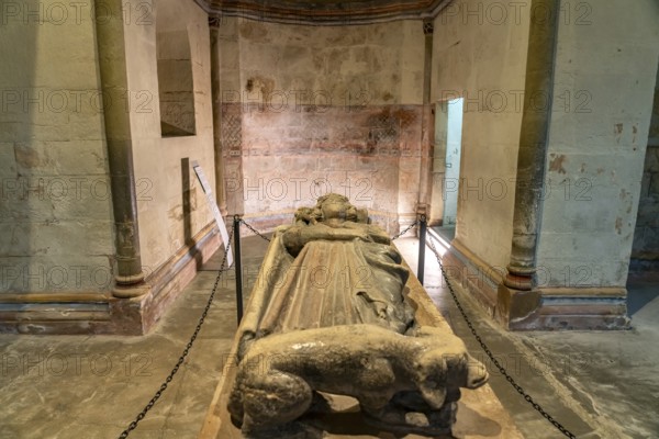 Sarcophagus of Emperor Henry III in the Ulrich Chapel in the Goslar Imperial Palace in Goslar, Lower Saxony, Germany