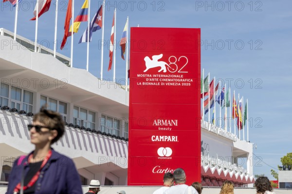 Venice, Italy - 3 September 2025: Palazzo del Cinema during the 82nd Venice International Film Festival