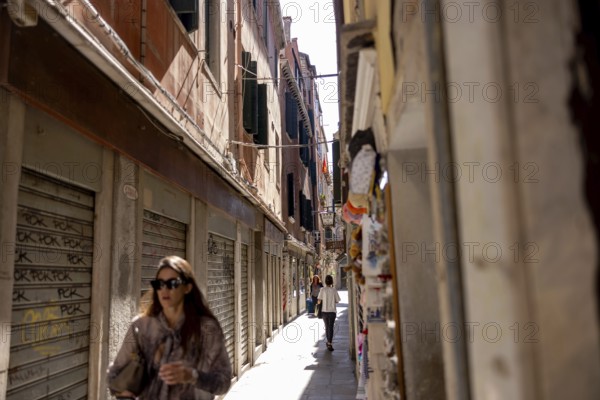 Venice, Italy - 3 September 2025: Tourists in Venice during the 82nd Venice International Film Festival