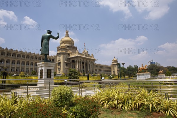 Vidhana Souda or Government Palace of Karnataka, Begaluru or Bangalore, Karnataka, India