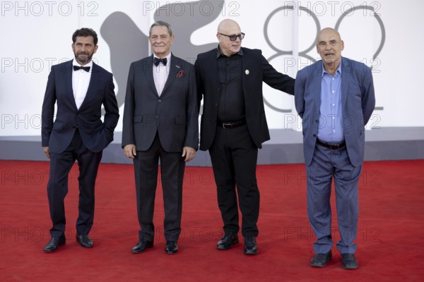 Venice, Italy - 3 September 2025: Vincenzo Pirrotta, Federico Pacifici during the Red Carpet of - Duse - during the 82nd Venice International Film Festival