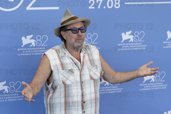 Venice, Italy - 3 September 2025: Julian Schnabel during the Photo Call of - In the Hand of Dante - during the 82nd Venice International Film Festival