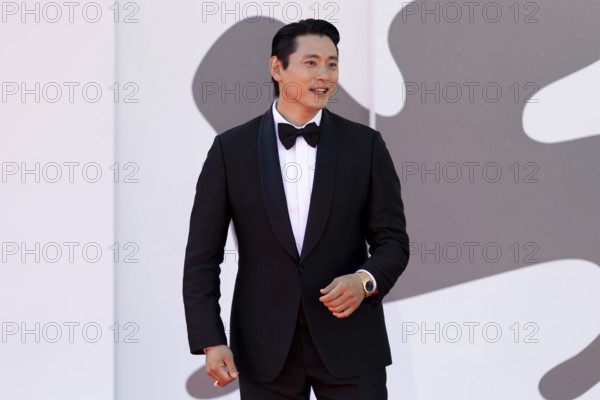 Venice, Italy - 3 September 2025: Teo Yoo during the red carpet of - The Voice Of Hind Rajab - during the 82nd Venice International Film Festival