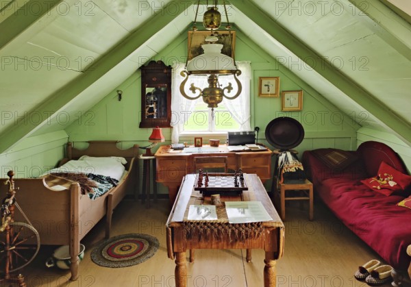 Bustarfell, a former peat farm, now a museum, East Iceland, Iceland