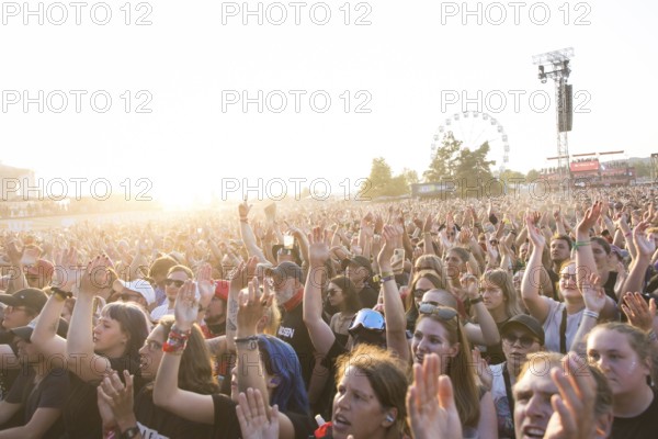 Festival visitors at the Highfield Festival on Saturday, Störmthaler See, 16.08.2025