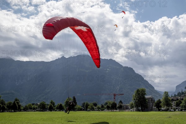 Paragliding tandem flight, Interlaken, Switzerland