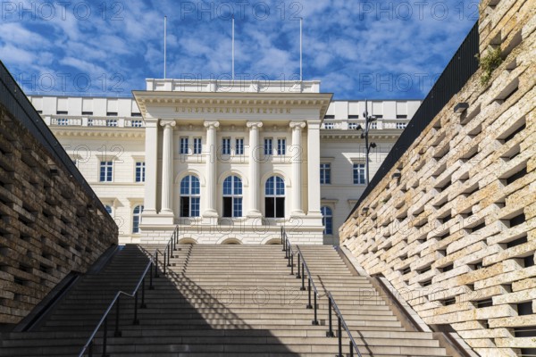 Conversion of the listed building of the former Federal Railway Directorate into an administration building in Wuppertal, Germany