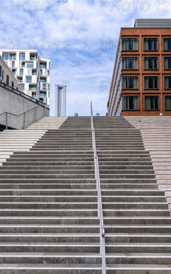 Stairs to San-Francisco-Straße at Westfield Shopping Centre, Hamburg, Germany