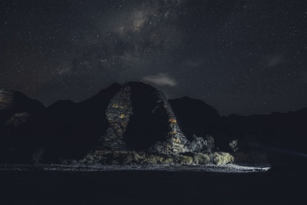 Starry sky with the Milky Way over the Bungle Bungles in Australia in the Outback, Australia
