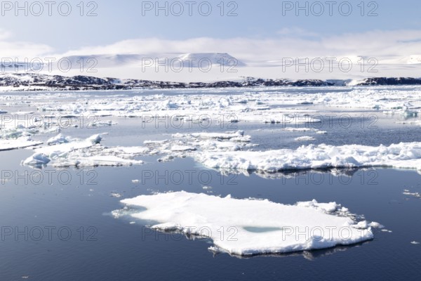 Drift ice, sea ice, sea, Faksevagen, Spitsbergen, Svalbard